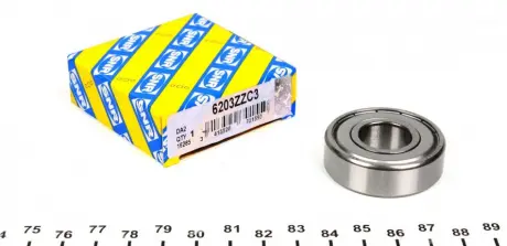 Підшипник кульку. 17 * 40 * 12 (NTN Japan) SNR NTN 6203ZZC3