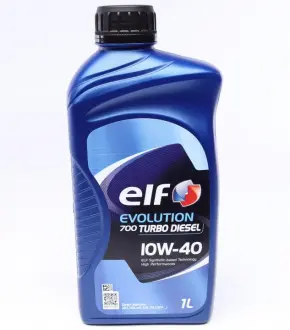 Масло моторное Evolution 700 Turbo Diesel 10W40 / 1л. / (ACEA A3 / B4, API SL / CF) ELF 214126