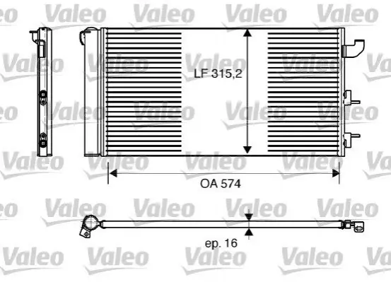 Конденсатор кондиціонера Valeo 818162 (фото 1)