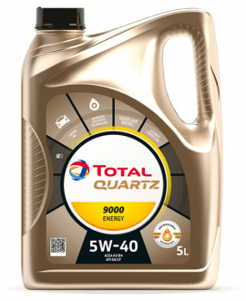 Моторное масло QUARTZ 9000 ENERGY 5W-40 5л TOTAL 216609