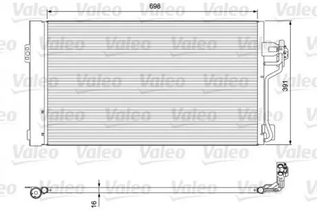 Радиатор кондиционера Valeo 814391