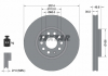 Диск гальмівний SEAT / SKODA / VW Alhambra / Kodiaq / Sharan / Tiguan "F D = 314mm" 10 >> TEXTAR 92232403 (фото 1)