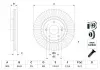 Тормозной диск HYUNDAI / KIA Tucson / i30 / Ceed / Sportage \ &#039;\&#039; F \ &#039;\&#039; 15 &gt;&gt; BOSCH 0986479E42 (фото 5)