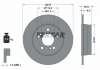 Диск тормозной MERCEDES C (W203) / E (W210) "R D = 278mm" 85-11 TEXTAR 92032703 (фото 3)