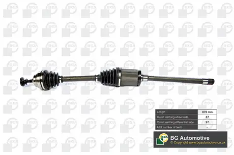 Полуось BMW 5 (F07 / F12) / 7 (F01) 09- дв.N57D30 Пр. (37/27) BGA DS0902R