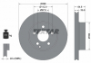 Диск тормозной MERCEDES C (W204) "F D = 288mm" 07-14 TEXTAR 92159603 (фото 3)