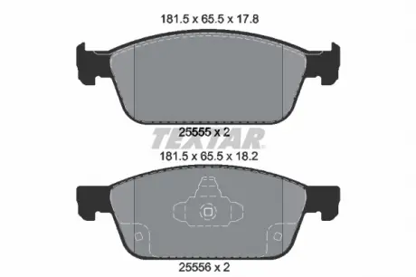 Тормозные колодки FORD Kuga / Focus "F" 13 >> TEXTAR 2555501