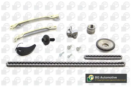 Комплект ланцюга ГРМ Kangoo / Megane III / Scenic III / IV 1.2 / 1.4TCe 09- (2 ланцюга) BGA TC7301FK