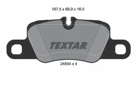 Гальмівні колодки дискові TEXTAR 2455401 (фото 1)