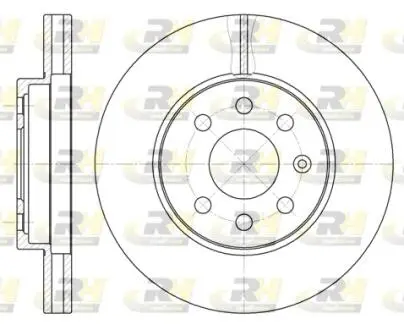 Гальмівний диск ROADHOUSE 657310 (фото 1)