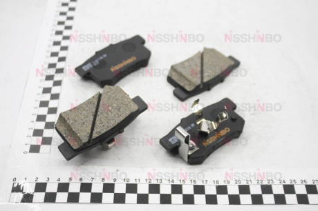 Колодки тормозные дисковые задние Honda Accord 2.0, 2.2, 2.4 (02-), Civic VII (01-05) / Suzuki SX-4 1.6. 2.0 (06-) NISSHINBO NP8037 (фото 1)