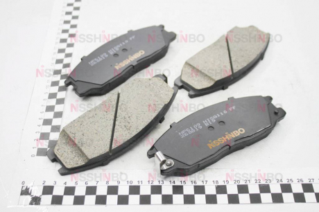 Колодки тормозные дисковые передние Hyundai Santa Fe, H-1 / Ssang Yong Actyon, Kyron, Rexton 2.0, 2.4, 2.7 (04-) NISSHINBO NP6109