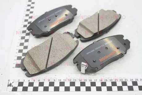 Колодки гальмівні дискові передні Hyundai Elantra, Sonata, Tucson / Kia Sportage, Soul 1.6, 2.0 2.4 (04-) NISSHINBO NP6089