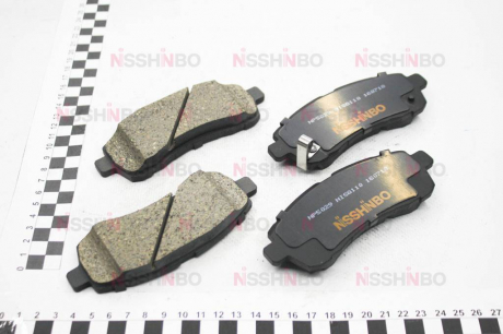 Колодки тормозные дисковые передние Suzuki Swift / Mazda 2 / Daihatsu Materia 1.2, 1.3, 1.5, 1.6 (06-) NISSHINBO NP5029