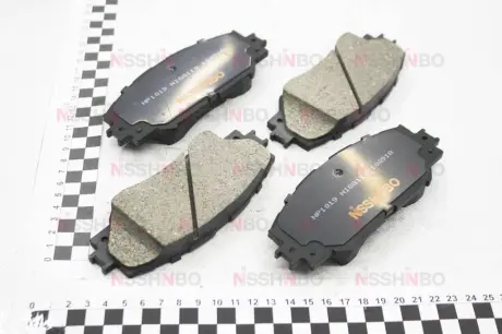 Колодки гальмівні дискові передні Toyota Auris, Corollla 1.3, 1.4, 1.6, 2.0 (07 -), RAV 4 2.5 (12-) NISSHINBO NP1019
