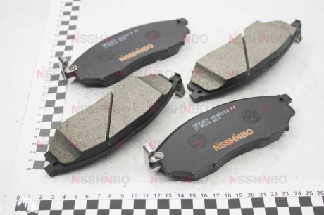Колодки тормозные дисковые передние Nissan Murano, Qashqai (07-13) / Renault Koleos 2.0, 2.5 (08-17) NISSHINBO NP2059