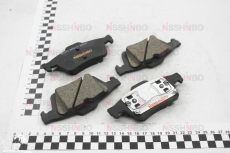 Колодки тормозные дисковые задние Renault Laguna II, Megane II 1.6, 1.8, 1.9, 2.0 (01-09) NISSHINBO NP2072 (фото 1)