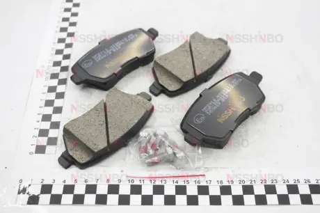 Колодки тормозные дисковые передние Renault Duster, Dokker, Logan, Kangoo 1.5, 1.6 (08-) NISSHINBO NP2010