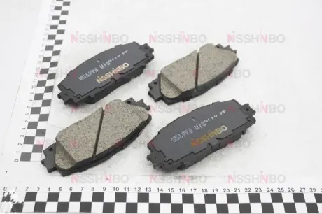 Колодки тормозные дисковые передние Toyota Prius Hybrid 1.8 (09-), Yaris 1.6 (08-13) NISSHINBO NP1053