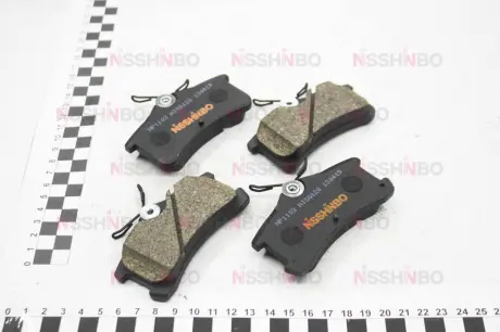 Колодки тормозные дисковые задние Toyota Avensis, Corolla 1.4, 1.6, 1.8, 2.0 (99-03) NISSHINBO NP1103