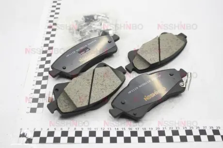 Колодки гальмівні дискові передні Toyota Auris, Avensis, Verso 1.6, 1.8, 2.0 (08-) NISSHINBO NP1119