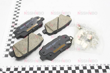 Колодки тормозные дисковые задние Hyundai Santa Fe / Kia Sorento 2.0, 2.2, 2.4 (09-) NISSHINBO NP6042