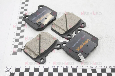 Колодки тормозные дисковые задние Mitsubishi Lancer / Subaru Impreza 2.0, 2.5 (05-) NISSHINBO NP3035