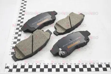 Колодки тормозные дисковые передние Toyota Corolla, RAV-4 1.6, 1.9, 2.0 (97-00) NISSHINBO NP1000