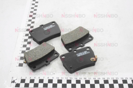 Колодки тормозные дисковые задние Toyota RAV-4 / Chery Tiggo 1.8, 2.0, 2.4 (00-) NISSHINBO NP1081 (фото 1)