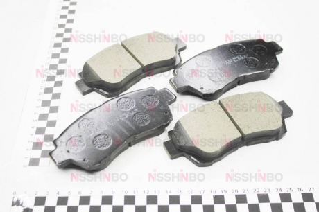 Колодки тормозные дисковые передние Toyota Camry / Lexus ES 2.2, 3.0 (96-01) NISSHINBO NP1006 (фото 1)