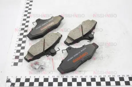 Колодки тормозные дисковые задние Daewoo Nubira, Leganza 1.6, 2.0 (97-02) NISSHINBO NP6060