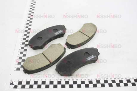 Колодки тормозные дисковые передние Mitsubishi Pajero 2.5, 3.2, 3.8 (06-) NISSHINBO NP3006