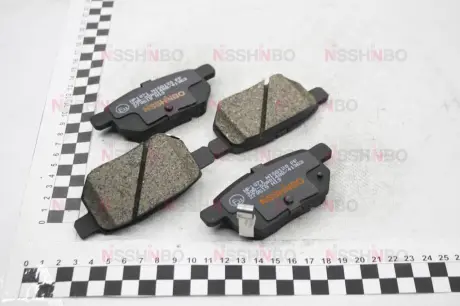 Колодки гальмівні дискові задні Toyota Auris, Yaris 1.3, 1.4, 1.6 (06-) NISSHINBO NP1071