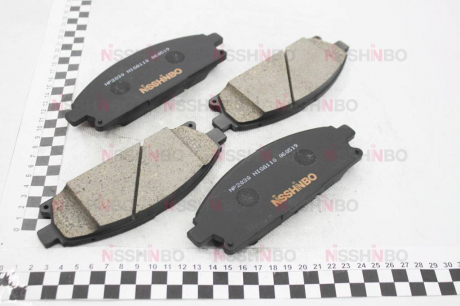 Колодки тормозные дисковые передние Nissan X-Trail 2.0, 2.2, 2.5 (01-) NISSHINBO NP2030