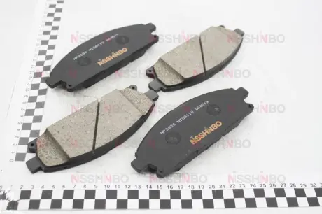 Колодки гальмівні дискові передні Nissan X-Trail 2.0, 2.2, 2.5 (01-) NISSHINBO NP2030
