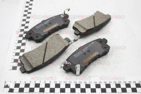 Колодки тормозные дисковые задние Infiniti QX56 / Nissan Patrol 5.6 (10-) NISSHINBO NP2019 (фото 1)