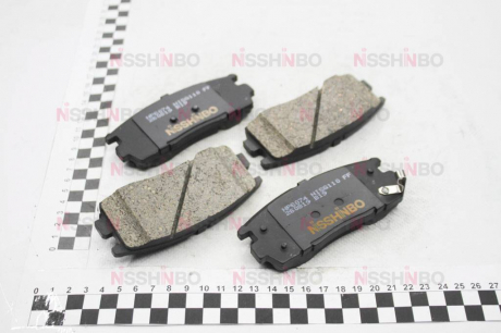 Колодки тормозные дисковые задние Chevrolet Captiva 2.0, 2.2, 2.4 (06-) NISSHINBO NP6074 (фото 1)