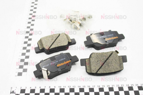 Колодки тормозные дисковые задние Toyota Verso 1.6, 1.8, 2.0, 2.2 (09-) NISSHINBO NP1127