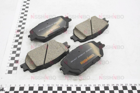 Колодки тормозные дисковые передние Toyota Camry 2.4, 3.0, 3.3 (01-06) NISSHINBO NP1017