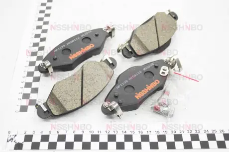 Колодки тормозные дисковые передние Toyota Yaris 1.0, 1.3, 1.5 (01-05) NISSHINBO NP1130