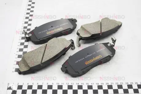 Колодки гальмівні дискові передні Nissan Juke, Tiida 1.5, 1.6 (10) NISSHINBO NP2044
