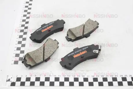 Колодки гальмівні дискові задні Nissan Almera 1.4, 1.6, 2.0 (95-00) NISSHINBO NP2064