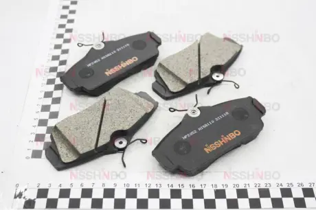 Колодки тормозные дисковые передние Nissan Almera 1.5, 1.8, 2.2 (00-) NISSHINBO NP2052