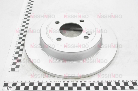 Диск тормозной задний Hyundai Accent IV / Kia Rio III 1.4, 1.6 (10-) NISSHINBO ND6075K (фото 1)