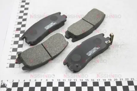 Колодки тормозные дисковые задние Mitsubishi Galant 1.8, 2.0 (96-04) NISSHINBO NP3013