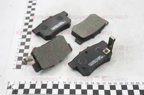 Колодки гальмівні дискові задні Honda Civic VII 1.4, 2.0 (00-05) NISSHINBO NP8008 (фото 1)