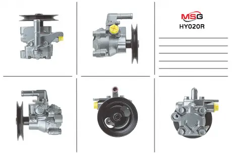 Насос ГУР восстановленный ACCENT II 00-05, HYUNDAI ELANTRA00-06, HYUNDAI ELANTRA 03-06 MSG HY020R