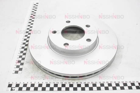 Диск тормозной Mazda 3, 5 1.6, 1.8, 2.0, 2.2 (05-) NISSHINBO ND5001K (фото 1)