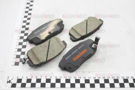 Колодки тормозные дисковые задние Mazda RX-8 2.6 (03-12) NISSHINBO NP5020