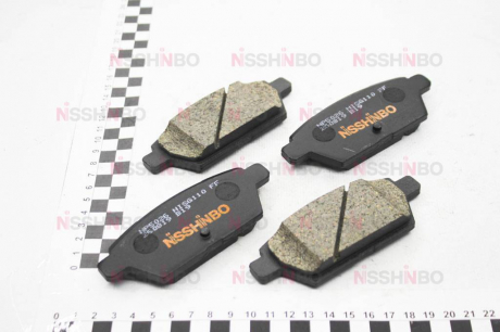 Колодки тормозные дисковые задние Mazda 6 2.3, 3.7 (05-) NISSHINBO NP5026 (фото 1)